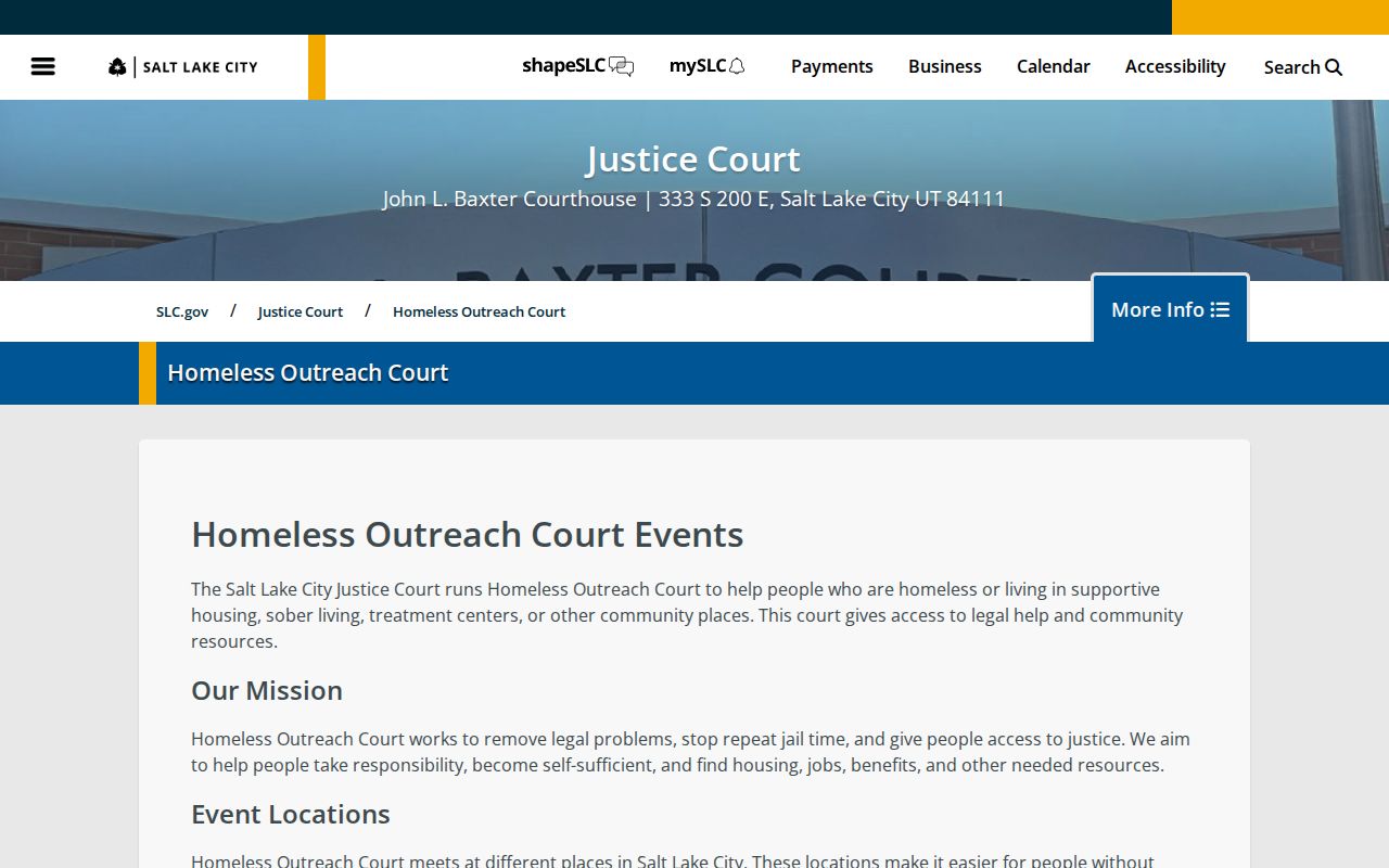 Utah warrant court program for eligible local cases
